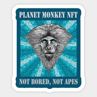 Planet Monkey NFT Not Bored Apes Sticker